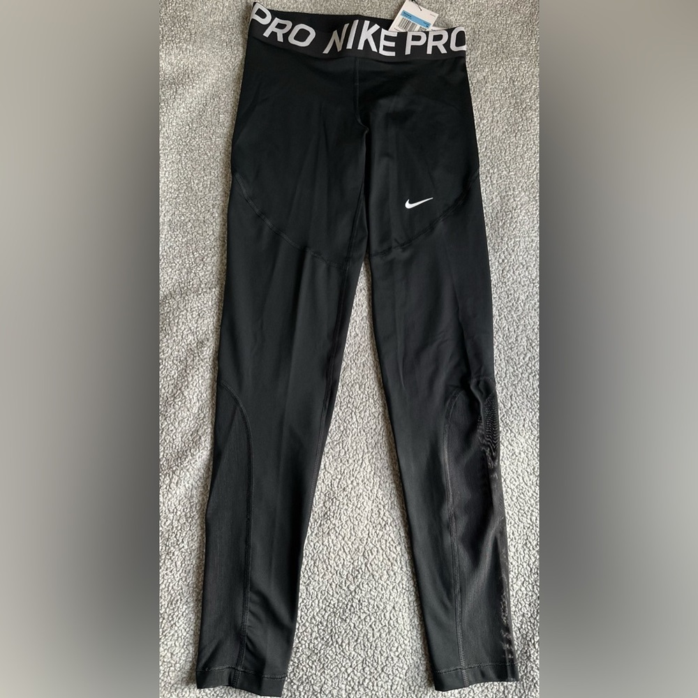 Nike Pro  leggings Training Tight Fit Full Length Small  Black